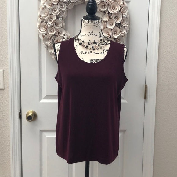 Chico's Tops - 🆕Chico’s travelers mulberry convertible tank top